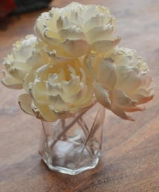 Premium Duchesse Peonies with rope Approx 8 cm 6 flowers